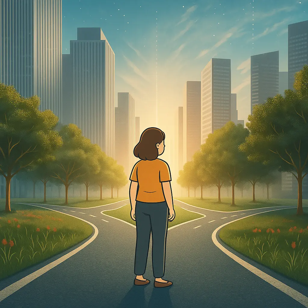 afbeelding van een lange weg