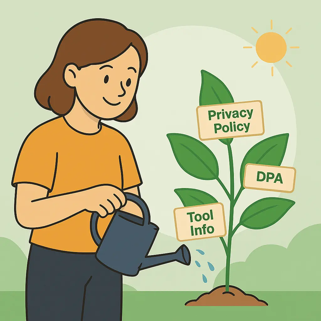 Afbeelding met een plant die groeit met verschillende bladeren die verschillende dingen laten zien die verbeterd kunnen worden