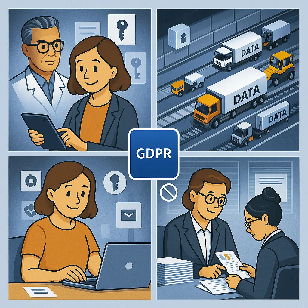 Beeld van mensen rond een tafel die werken