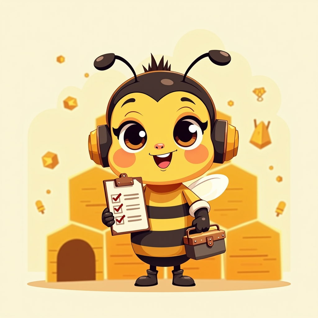 Worker Bee plan illustration