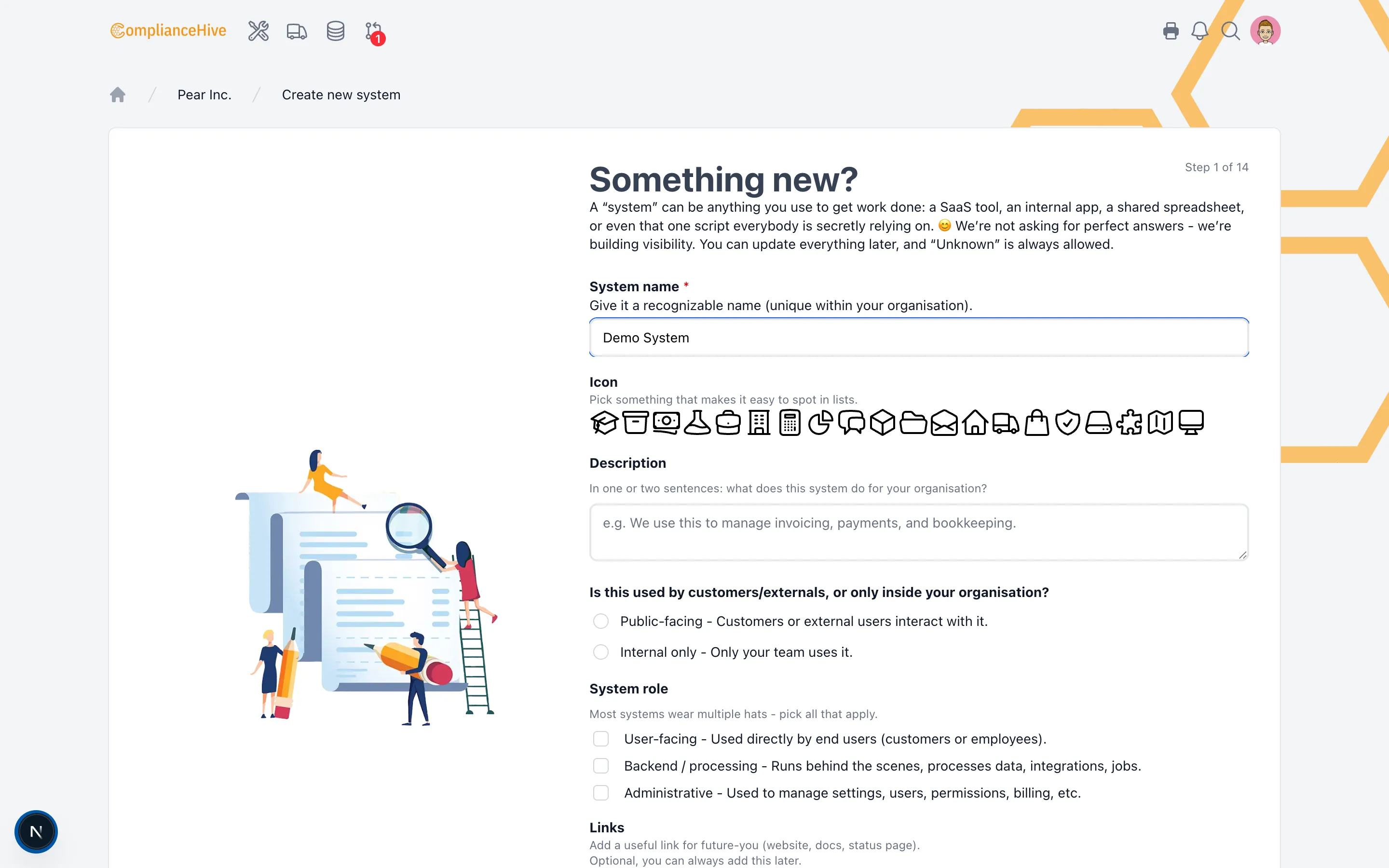 ComplianceHive schermafbeelding