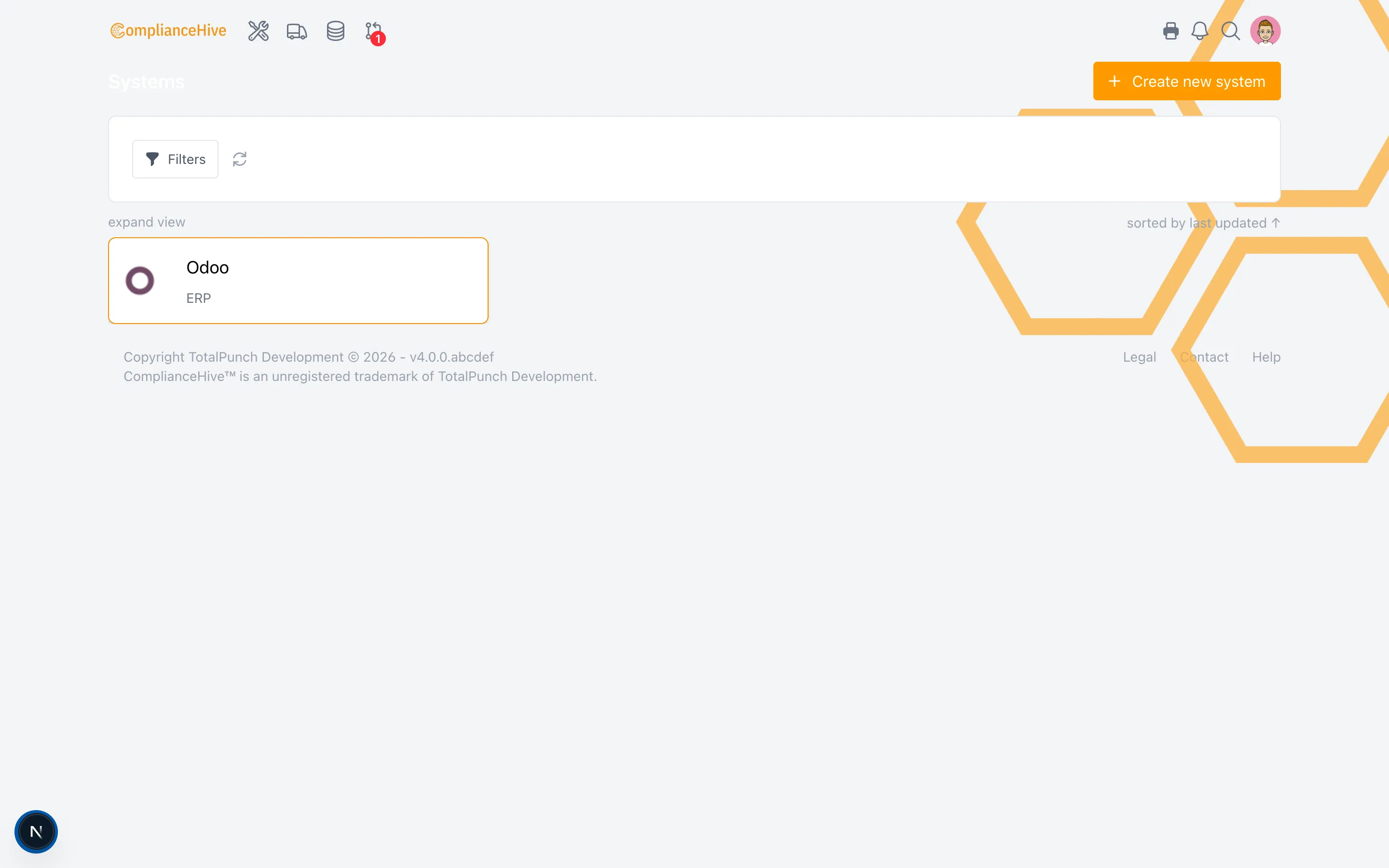 ComplianceHive schermafbeelding