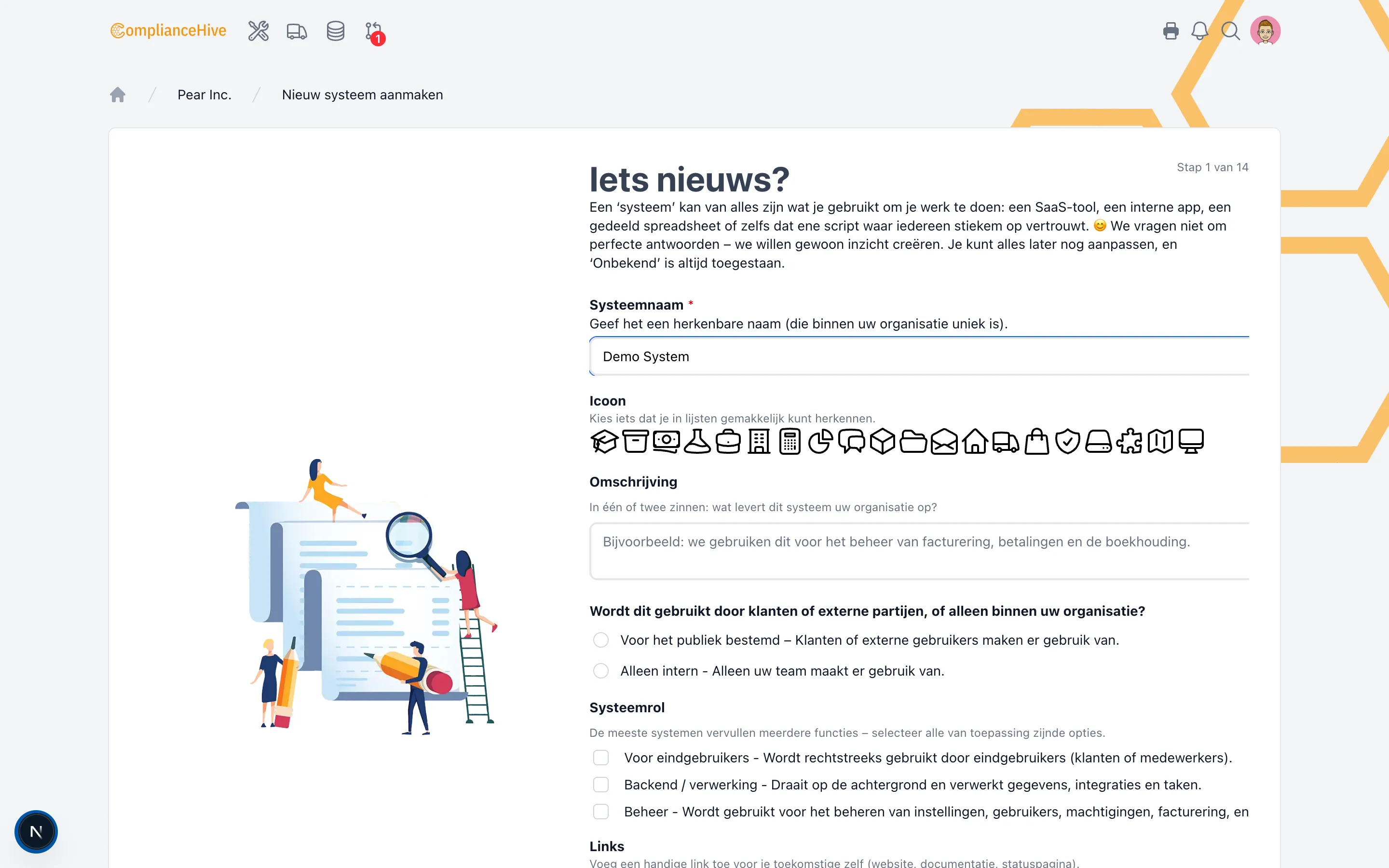 ComplianceHive schermafbeelding